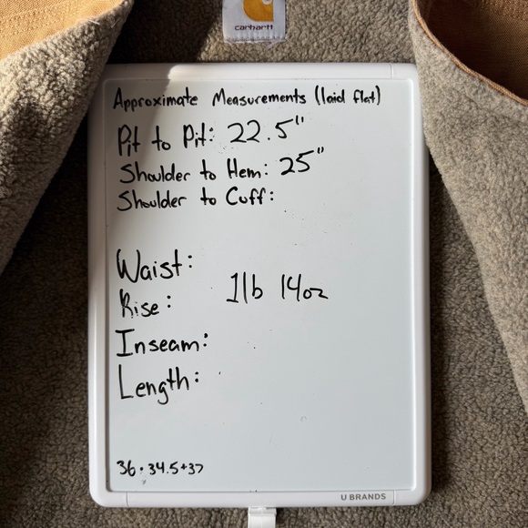 Carhartt Sherpa Lined Workwear Vest Size M Brown Zip Front Gorpcore - Picture 3 of 6